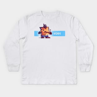 Crash has Something to Say Kids Long Sleeve T-Shirt